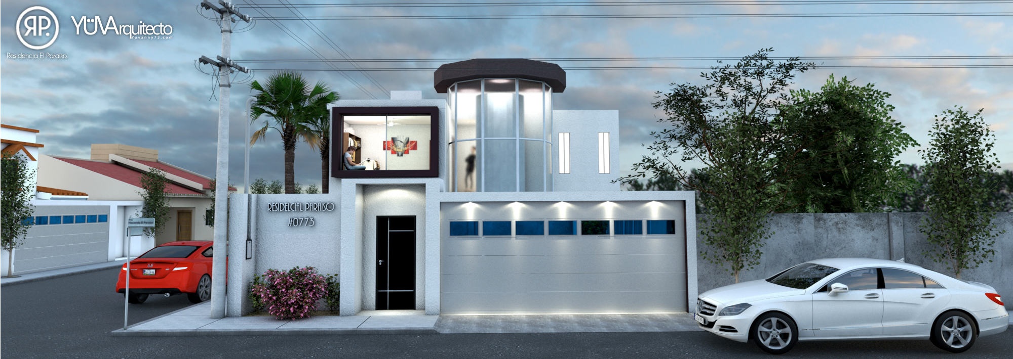 Proyecto: Residencia El Paraíso. Arq. Yuvanny Carrazco Álvarez.(2018)&nbsp; Render Vray 3.4, Arquitectos tijuana. 