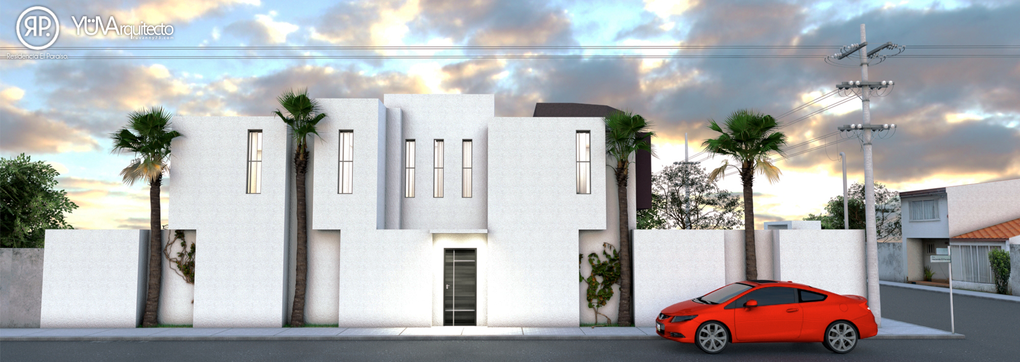 Proyecto: Residencia El Paraíso. Arq. Yuvanny Carrazco Álvarez.(2018)&nbsp; Render Vray 3.4, Arquitectos tijuana. 