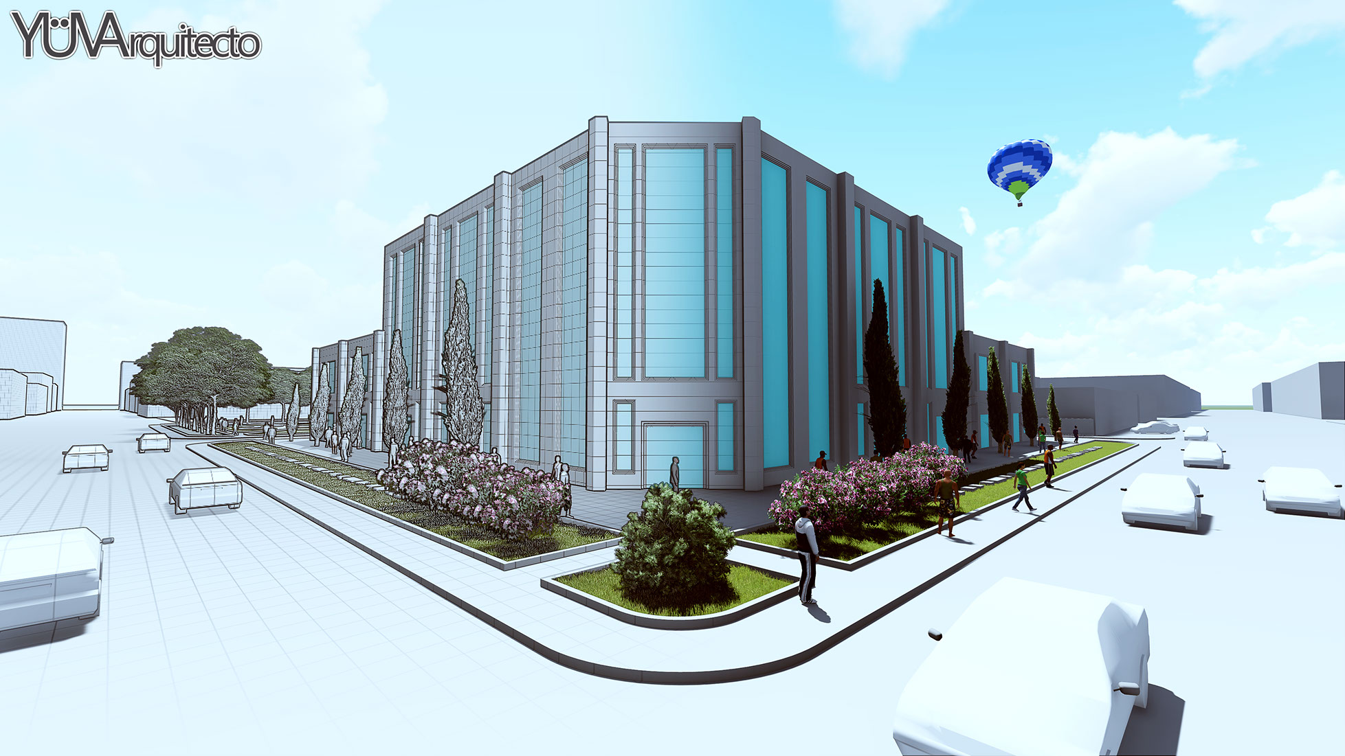 Proyecto: Edificio usos mixtos. Arq. Yuvanny Carrazco Álvarez.(2018)&nbsp; Render Lumion 6, Arquitectos tijuana. 