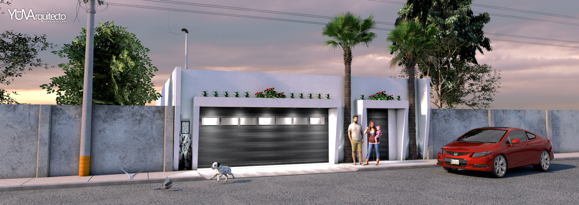 Proyecto: Residencia Y73-09. Arq. Yuvanny Carrazco Álvarez.(2018)&nbsp; Render Vray 3.4, Arquitectos tijuana. 